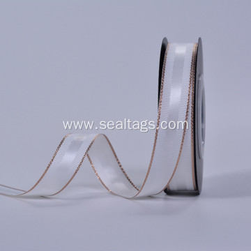 Single Face Slited Edge Polyester Satin Ribbon